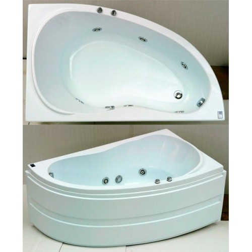 Акриловая ванна Bas Алегра 150 см R с г/м